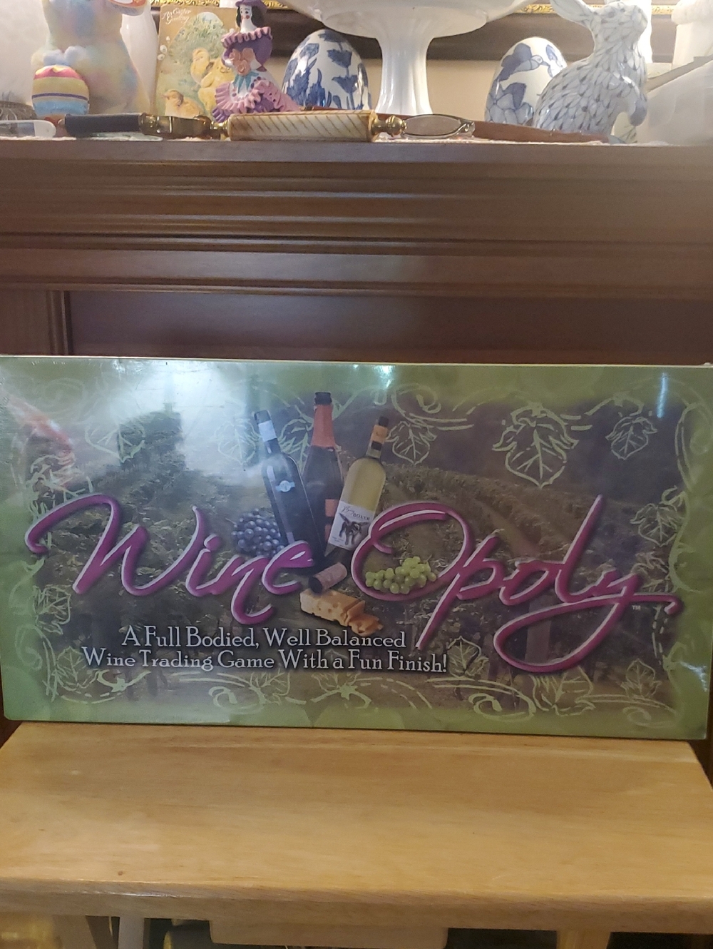 Wine-Opoly Board Game - Green and Purple - Brand Unspecified